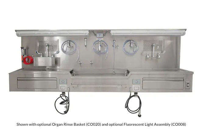 Mopec Center Approach Wall Mount Autopsy Sink